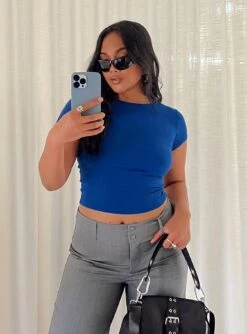 Princess Polly Lex Top Blue