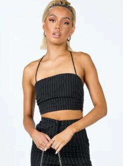 Princess Polly Aroya Top Black