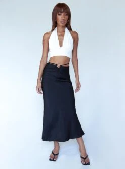 Princess Polly Ashtyn Maxi Skirt Black