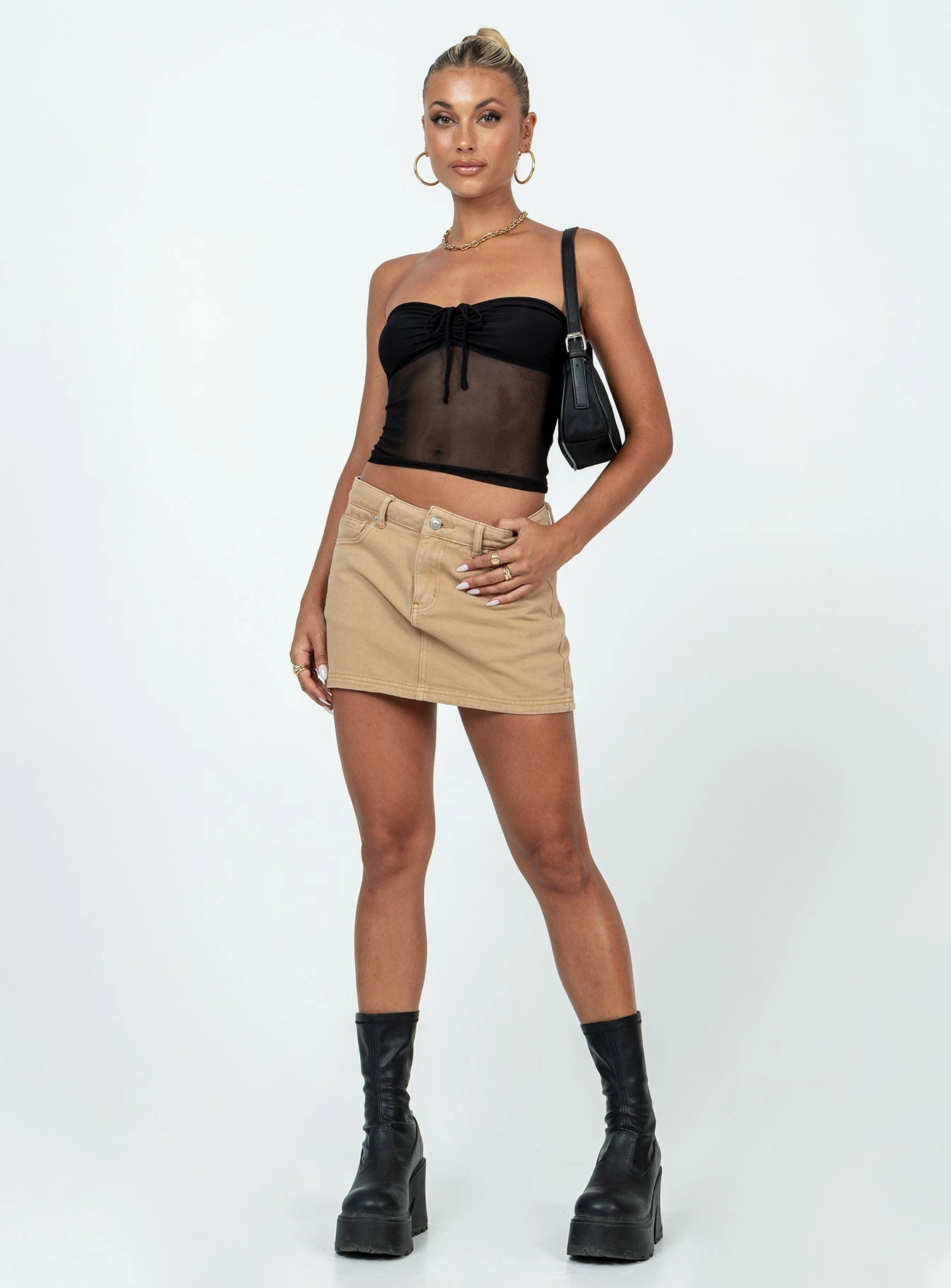 Solana Strapless Longline Top Black 3 Solana Strapless Longline Top Black - Image 3