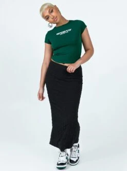 Princess Polly Corine Maxi Skirt Black -Polly Fashion Store 2 modelinfo sarah us4 94a81cc3 87aa 47bc bd72 cddbb4b86185