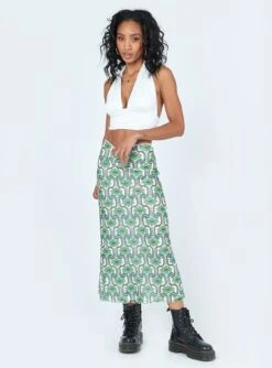 Princess Polly Sherman Midi Skirt Green 6 Princess Polly Sherman Midi Skirt Green -Polly Fashion Store 3 modelinfo lyric us2 c42352e6 6f63 45f2 9fde 860b3926b83e