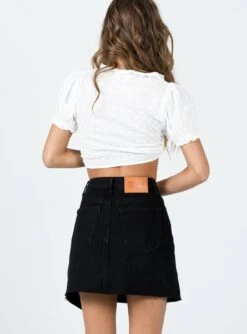 Princess Polly Banksia Denim Mini Skirt Black 7 Princess Polly Banksia Denim Mini Skirt Black -Polly Fashion Store 4 modelinfo elise us2 5f0e9fbd b2e9 4278 8021 6d1db8ffa76a