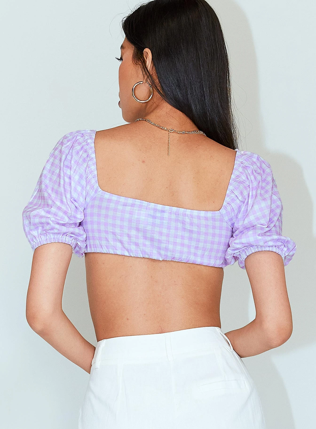 Princess Polly Caroline Puff Sleeve Top Purple 4 Princess Polly Caroline Puff Sleeve Top Purple - Image 4