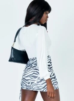 Elijah Mini Skirt Zebra -Polly Fashion Store 4 d16b3e8a 22d2 449d 8034 f4fc376790e2