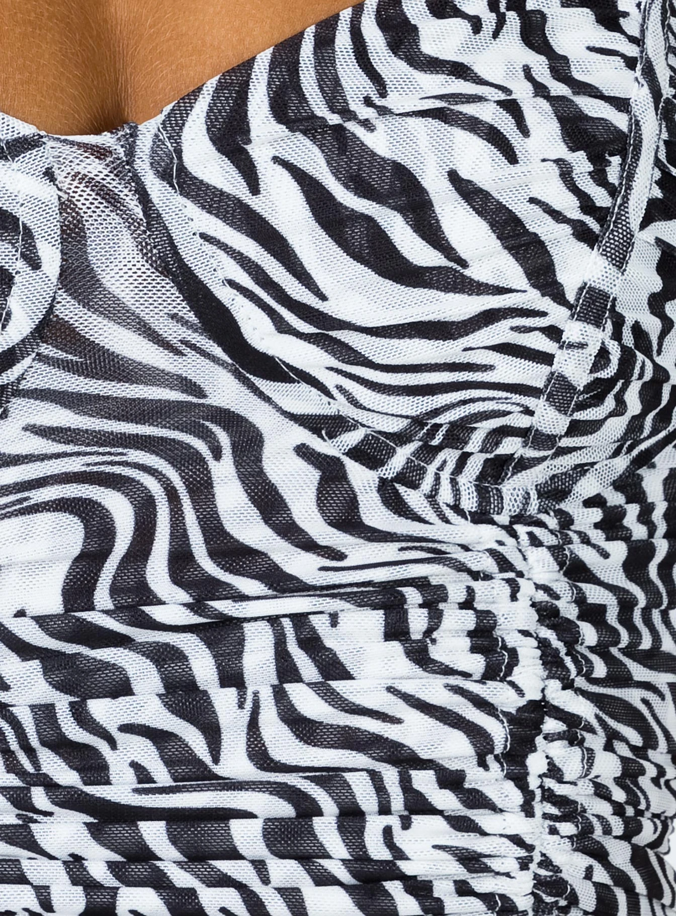 Princess Polly Shine Bright Crop Top Zebra 5 Princess Polly Shine Bright Crop Top Zebra - Image 5