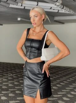 Desire Mini Skirt Black